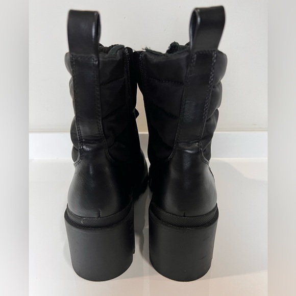 DV Black Lace-up Boots (with side zipper) - Picture 4 of 6